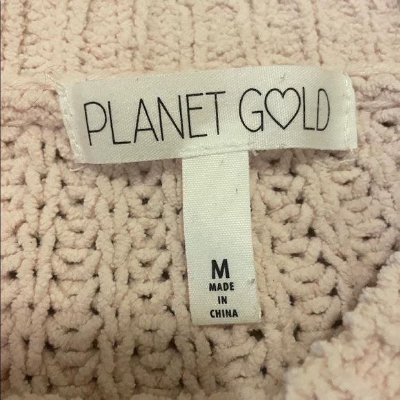 planet gold woman's sweater!! - Picture 3 of 4